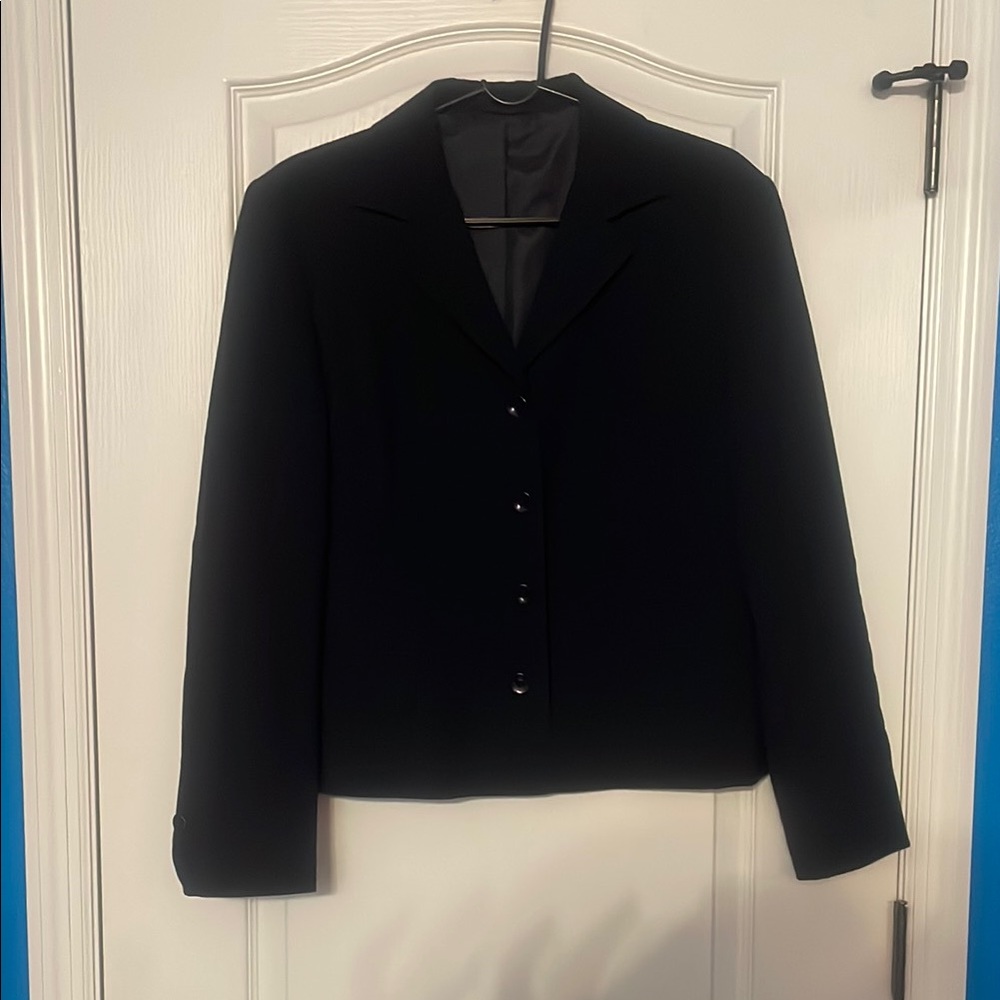 Classic Black Women's 4 Button Blazer